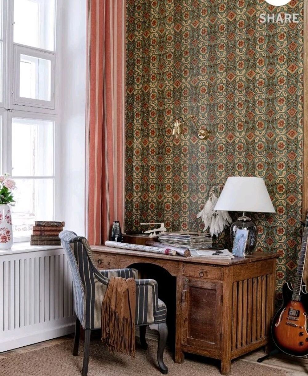 Anthropologie MIND THE GAP VARANASI Topaz Wallpaper One Roll New